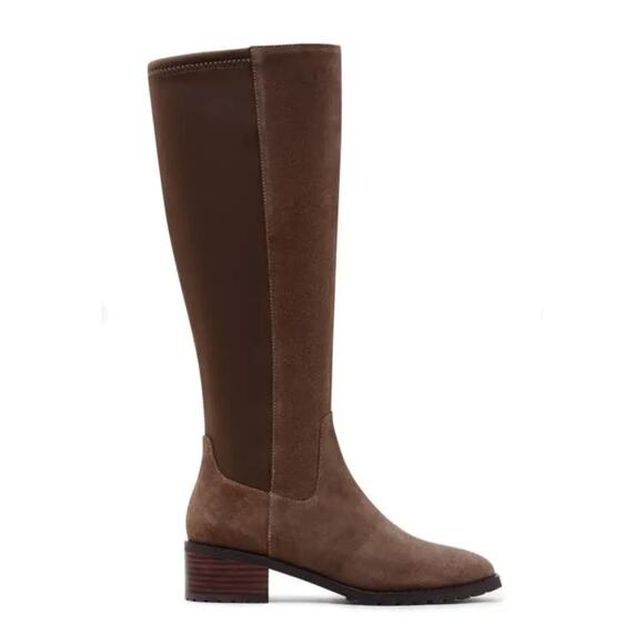 Blondo Symone Waterproof Knee-High Boots Taupe Suede Size 8.5 NWT Waterproof